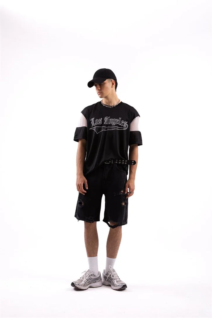 Unisex Oversize Los Angeles Forma T-Shirt